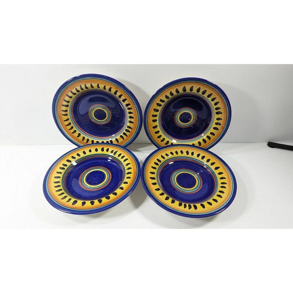Set of 4 Pier 1 ITALIAN SWIRL 9 1/2